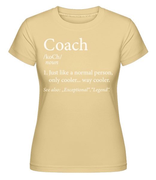Aperçu: Coach Definition 2 -  T-shirt Shirtinator femme - Jaune - Devant