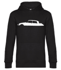 'Citroen DS 23 Pallas' Silhouette - Pánská standardní mikina s kapucí - Černá - Napřed