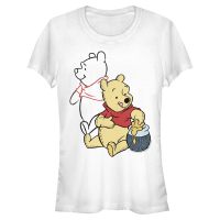 Disney - Winnie the Pooh - Medvídek Pú Pooh Line art - Women's T-Shirt - White - Front