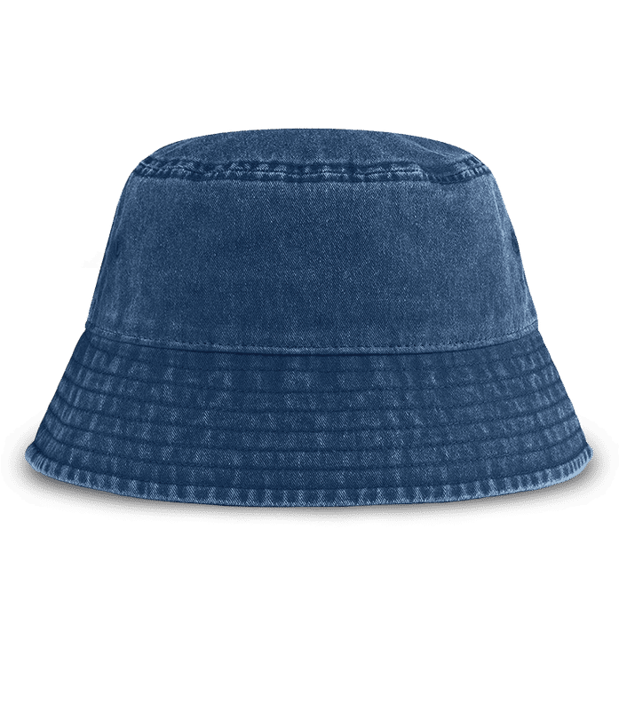 Vorschau: Vintage Bucket Hat Beechfield - Denim - Vorne