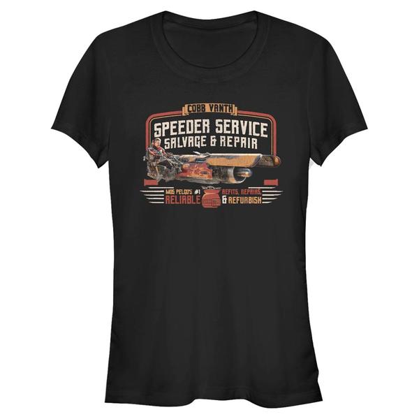 Aperçu: Star Wars - The Mandalorian - Speeder Vanth Service - Femme T-shirt - Noir - Devant