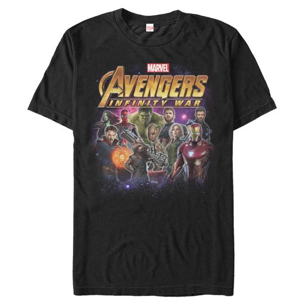 Marvel - Avengers Infinity War - Skupina - Homme T-shirt - Noir - Devant