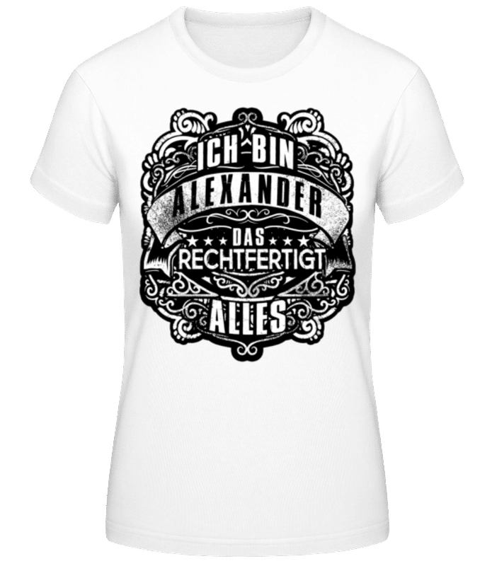 Vorschau: Ich Bin Alexander Black - Frauen T-Shirt B&C - Weiß - Vorne