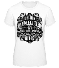 Ich Bin Alexander Black · Frauen T-Shirt B&C