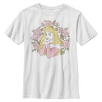 Disney - Sleeping Beauty - Aurora Briar Rose Thorns - Niños Camiseta - Blanco - delante