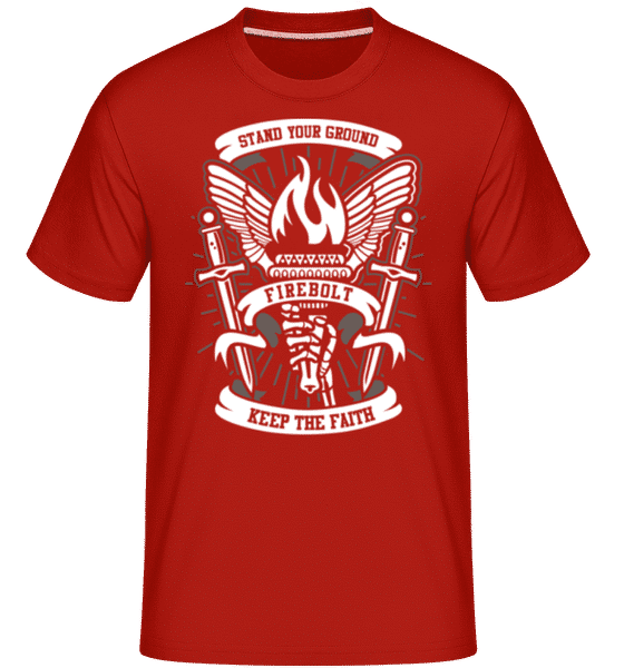 Aperçu: Torch -  T-Shirt Shirtinator homme - Rouge - Devant