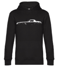 'Mercedes SLS AMG GT' Silhouette - Unisex Premium Hoodie - Black - Front