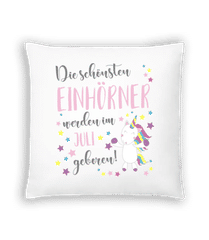 Einhorn Geboren In Juli · Kissen
