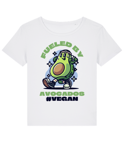 Preview: Fueled By Avocados - Women's organic T-shirt Stanley Stella 2.0 - White - Front