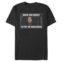 Star Wars - Emperor Palpatine Forget To Put On Sunscreen - Men's T-Shirt - Black - Front