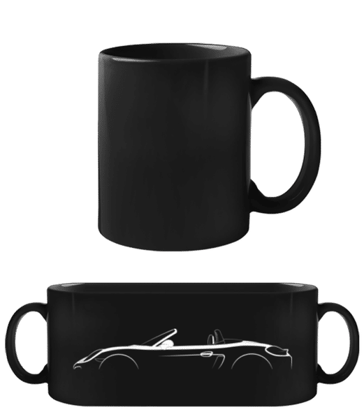 Aperçu: 'Porsche Boxster 981' Silhouette - Tasse Noire - Noir - Devant