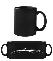 'Porsche Boxster 981' Silhouette · Tasse Noire
