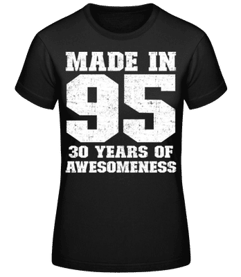 30 Years Of Awesomeness - Camiseta básica de mujer - Negro - delante