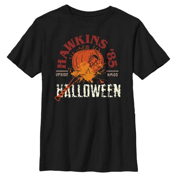Aperçu: Netflix - Stranger Things - Text Halloween '85 - Halloween - Enfant T-shirt - Noir - Devant