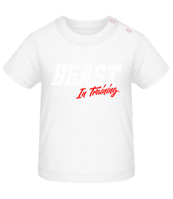Beast In Training - Tričko pro miminka - Bílá - Napřed