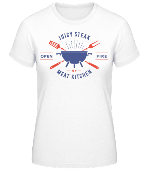 Aperçu: Juicy Steak - T-shirt femme B&C - Blanc - Devant