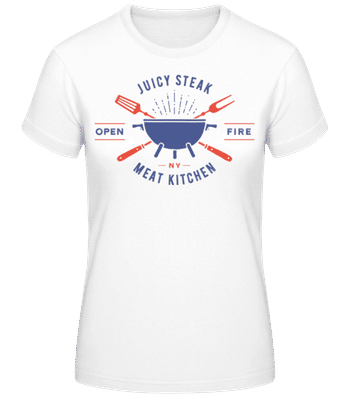 Juicy Steak - T-shirt femme B&C - Blanc - Devant