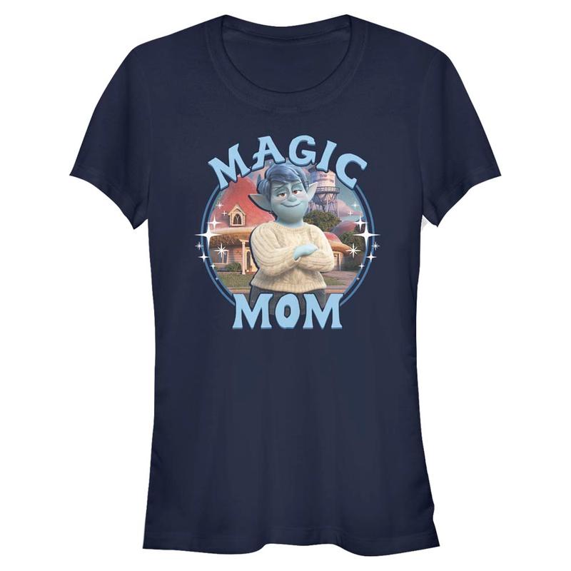 Vorschau: Pixar - Onward - Laurel Magic Mom - Frauen T-Shirt - Marine - Vorne