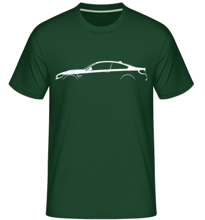 'BMW M4 Coupe F82' Silhouette -  Shirtinator Men's T-Shirt - Bottle green - Front