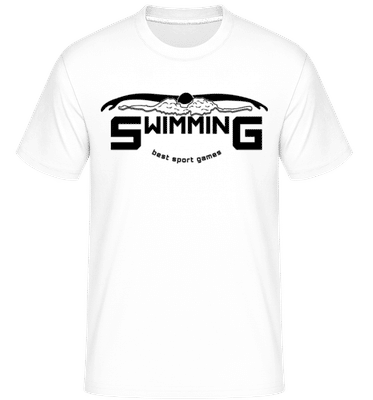 Swimming Sign -  Shirtinator Men's T-Shirt - White - Front