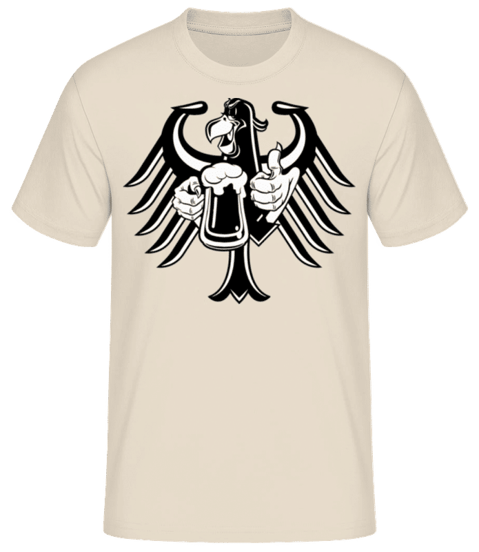 Vista previa: Bavarian Beer - Camiseta básica para hombre - Crema - delante