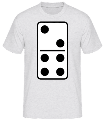 Domino - T-shirt standard Homme - Gris chiné - Devant