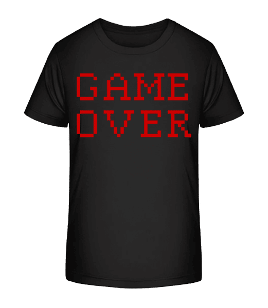 Aperçu: Game Over Pixel - T-shirt bio Enfant Stanley Stella 2.0 - Noir - Devant