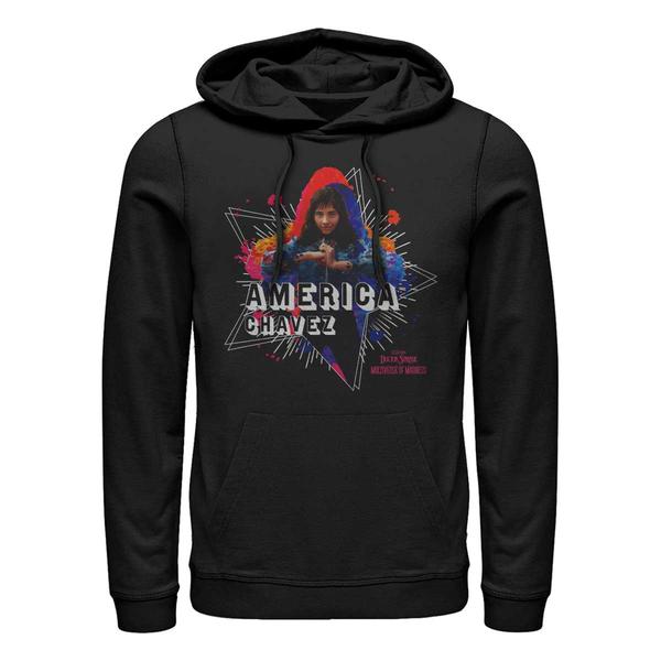 Aperçu: Marvel - Doctor Strange - America Chavez Chavez Paint - Unisex Sweat à capuche - Noir - Devant