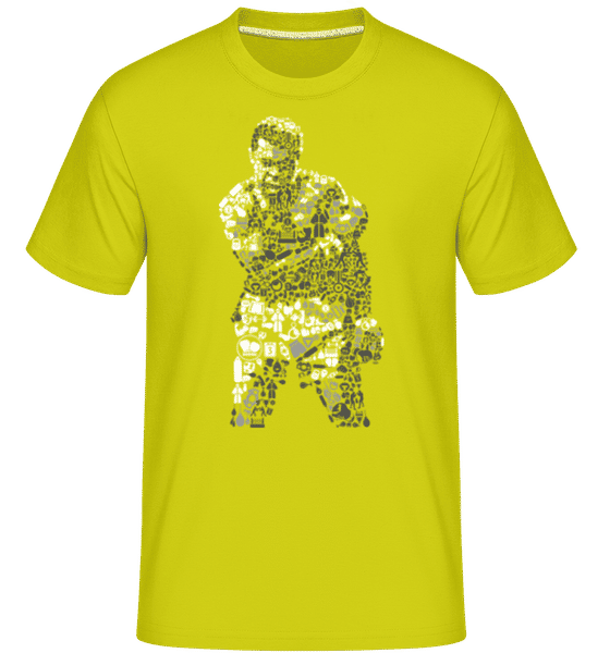 Aperçu: Ali - T-Shirt Shirtinator homme - Citron vert - Devant