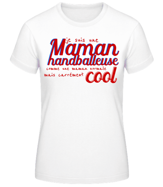 Aperçu: Maman Hanballeuse - T-shirt standard Femme - Blanc - Devant