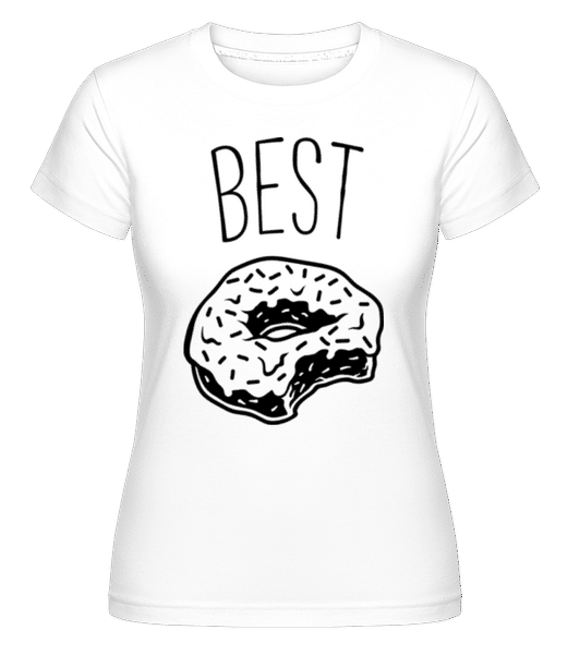 Aperçu: Best Donut -  T-shirt Shirtinator femme - Blanc - Devant