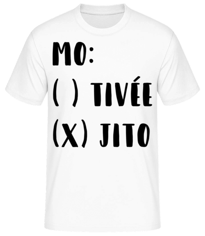 Aperçu: Motivée Mojito - T-shirt standard Homme - Blanc - Devant