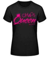 Chaos Queen Momlife - Women's Basic T-Shirt - Black - Front