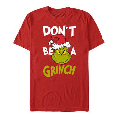 The Grinch - Sei kein Grinch Grafik - Weihnachten - Unisex T-Shirt - Rot - Vorne