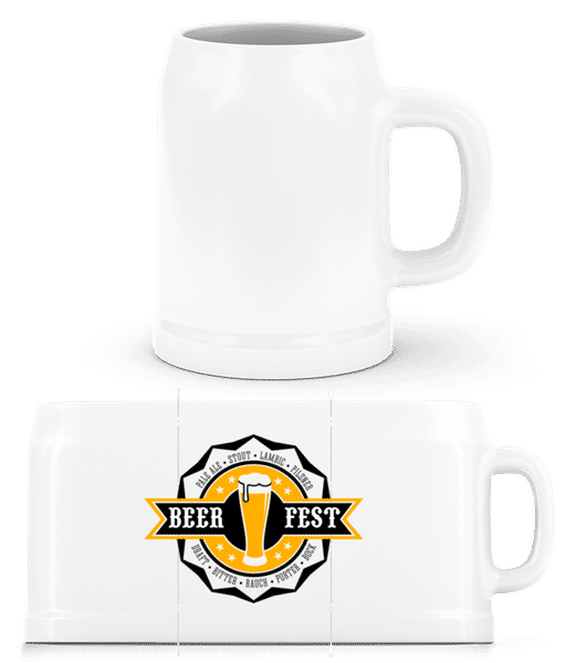 Preview: Beer Fest - Beer Mug - White - Front