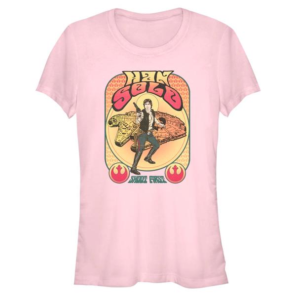 Star Wars - Han Solo Psychadelic - Femme T-shirt - Rose - Devant