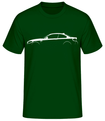 'BMW M2 Competition F87' Silhouette - Pánske basic tričko - Bottle green - Predné
