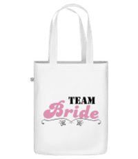 Team Bride Flowers - Sac en toile bio - Blanc - Devant