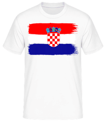 Drapeau Croatie - T-shirt standard Homme - Blanc - Devant
