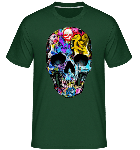 Preview: Graffiti Dead -  Shirtinator Men's T-Shirt - Bottle green - Front