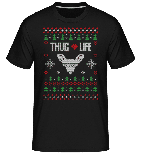 Aperçu: Thug Life -  T-Shirt Shirtinator homme - Noir - Devant