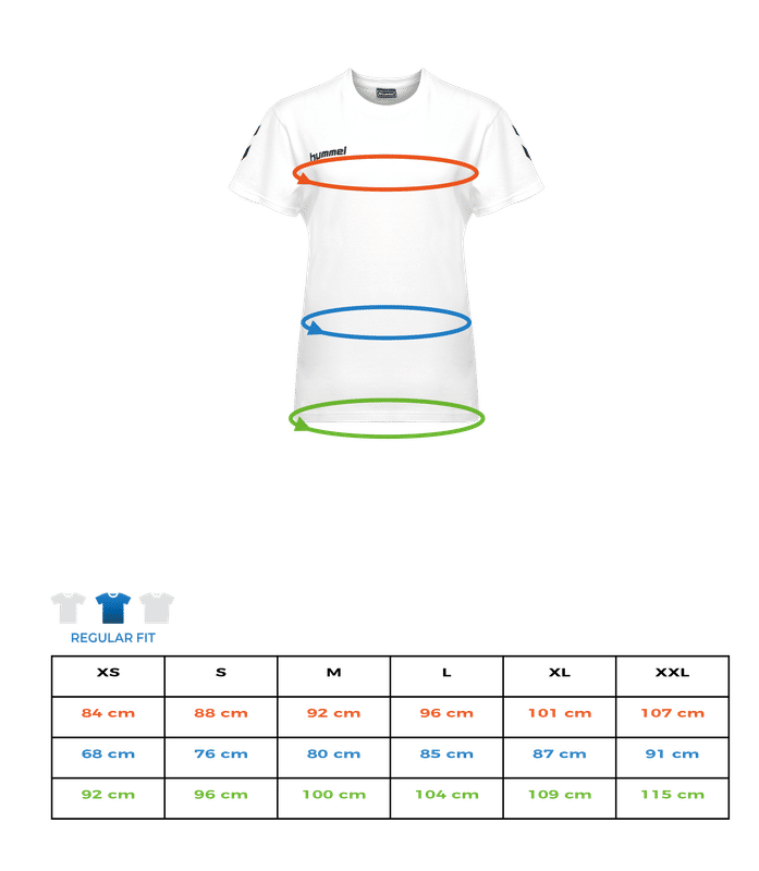 Aperçu: Hummel Go Cotton T-Shirt Woman S/S - Tableau des tailles