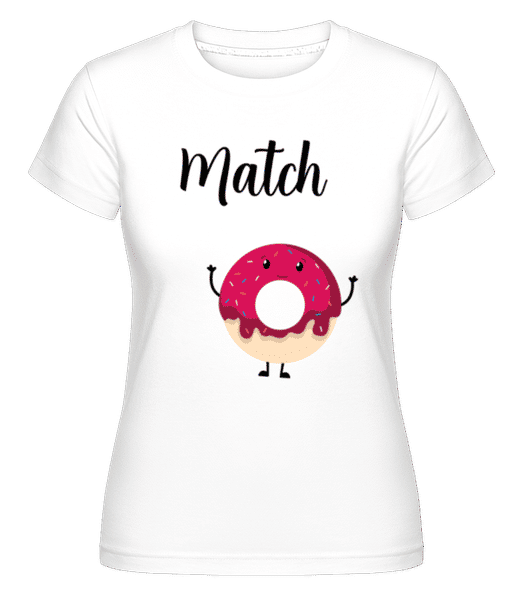 Aperçu: It Is A Match 2 -  T-shirt Shirtinator femme - Blanc - Devant
