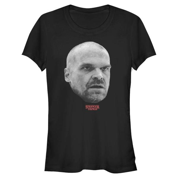 Preview: Netflix - Stranger Things - Logo Hopper Head - Women's T-Shirt - Black - Front