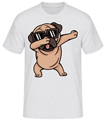 Pug Dabbing - Men's Basic T-Shirt - Heather grey - Front
