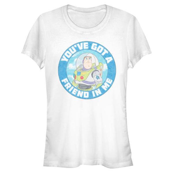 Aperçu: Pixar - Toy Story - Photo de groupe Buzz Friend - Femme T-shirt - Blanc - Devant