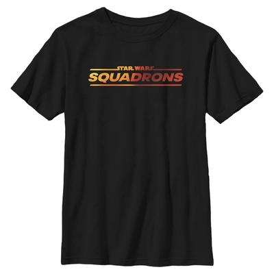 Star Wars - Squadrons - Logo Squadron - Kids T-Shirt - Black - Front
