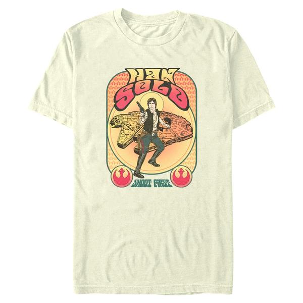 Aperçu: Star Wars - Han Solo Psychadelic - Homme T-shirt - Crème - Devant
