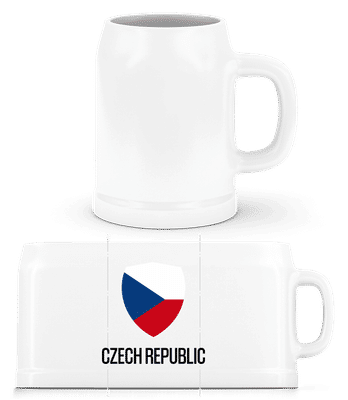 Czech Republic - Chope de bière - Blanc - Devant