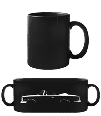 'Mercedes-Benz 280SE Cabrio' Silhouette · Black Mug